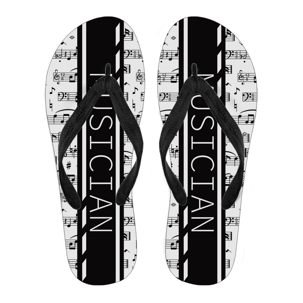Musician Black Flip Flops