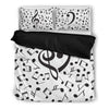 Love Musical Notes Bed Set