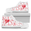 Music Heart High Top Canvas Shoes