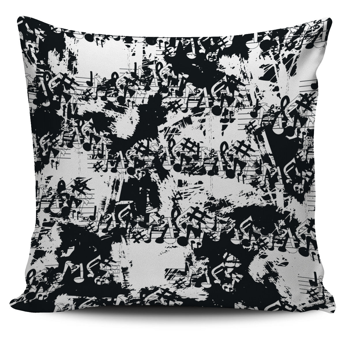 Music Note Grafitti Pillow Cover