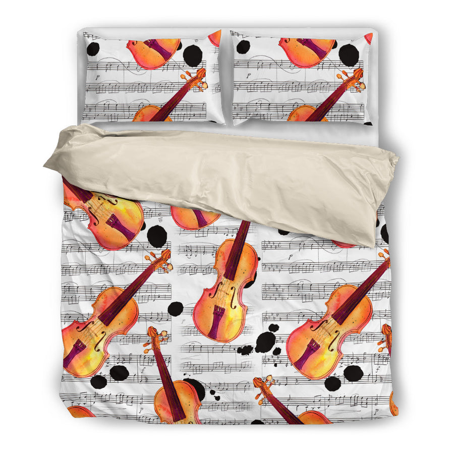 Violin Bedding Set (White)
