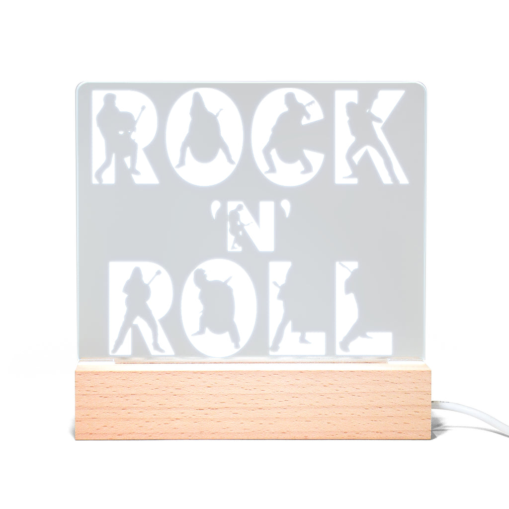 Rock N Roll Guitar Light Up Acrylic