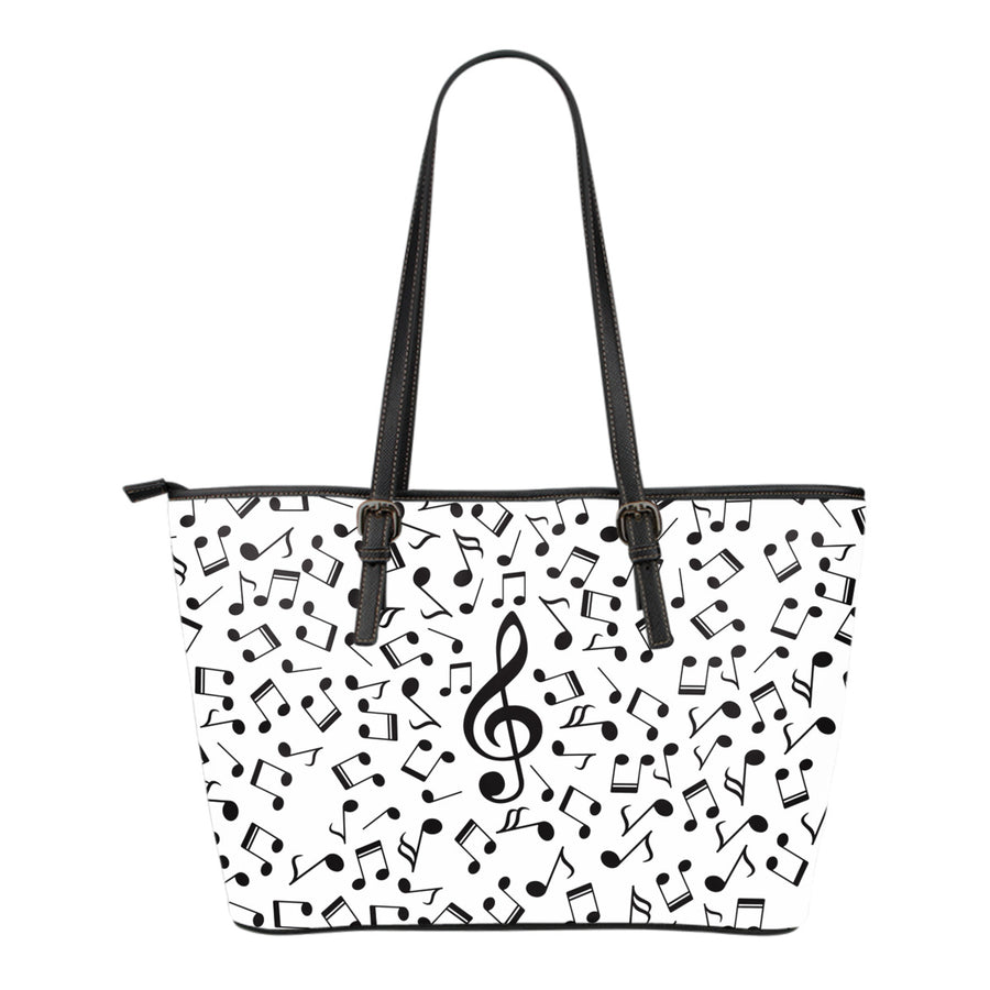 Limited Edition - Musical Note Leather Tote Bag (Small)