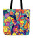 Colored Trumpets Tote Bag