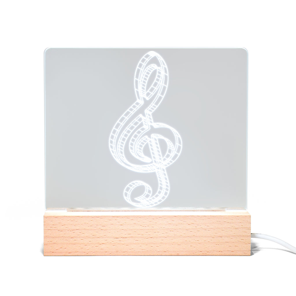 Treble Clef Light Up Acrylic
