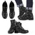 Music Notes Design Men's Leather Boots