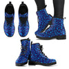 Musical Notes Blue Leather Boots - Women's Leather Boots / US5 (EU35) - { shop_name }} - Review