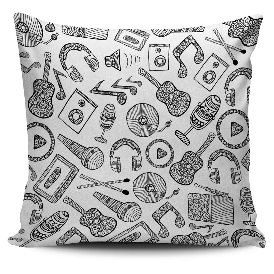 Vintage Guitar & Music Pillow Covers