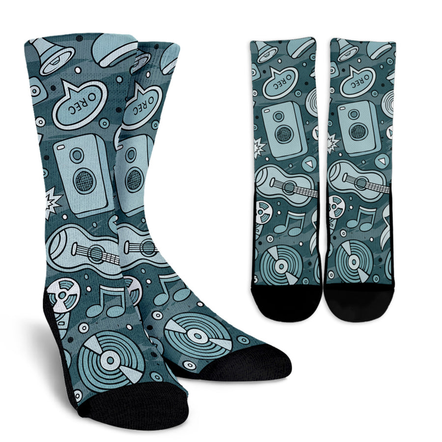 Modern Musical Instruments Crew Socks