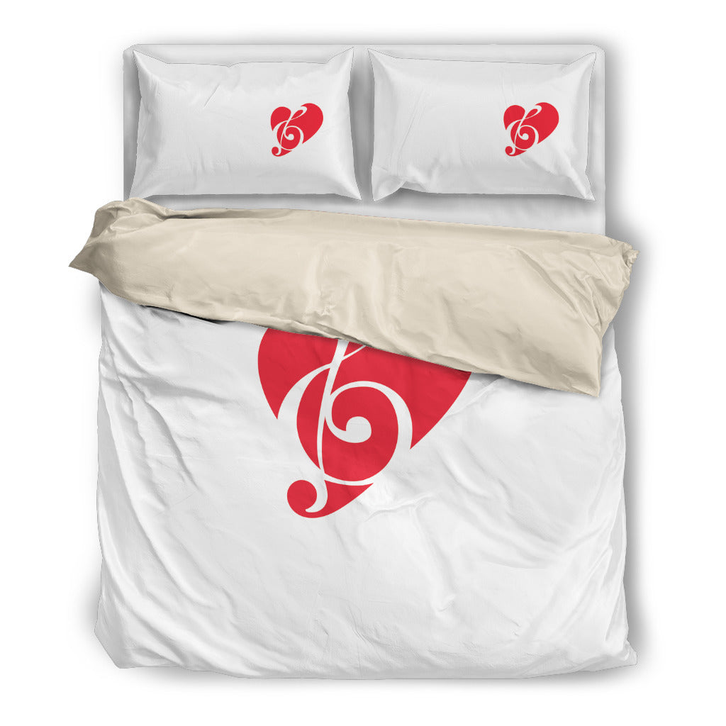 Music Heart Bedding Set