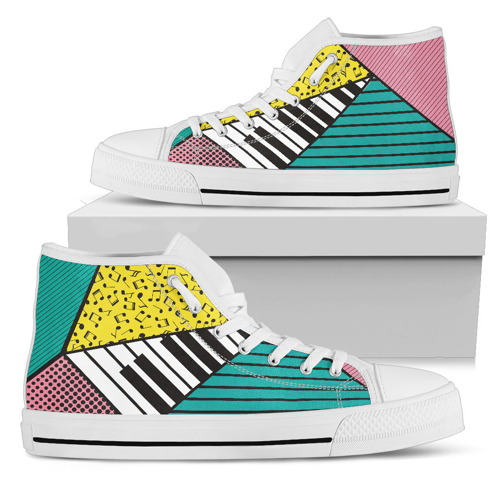 Comic Music High Top Canvas Shoes - Artistic Pod Review