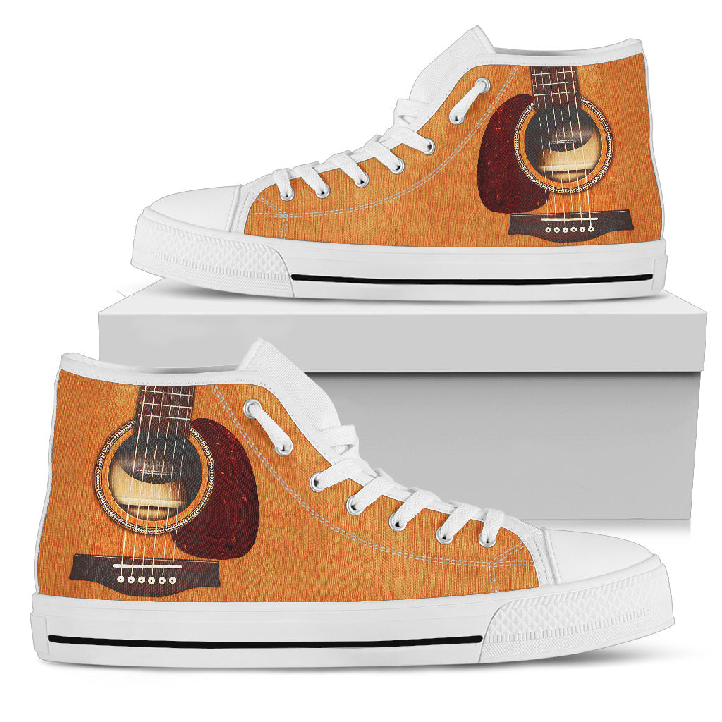 New! Wooden Guitar High Top