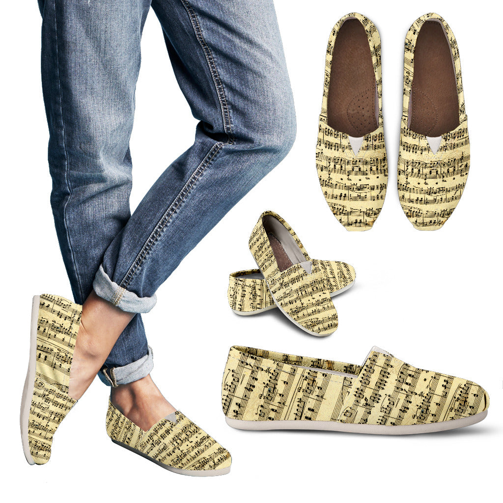 Sheet Music Design Women's Shoes