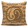 Yin Yang Bass Clef Pillow Cover