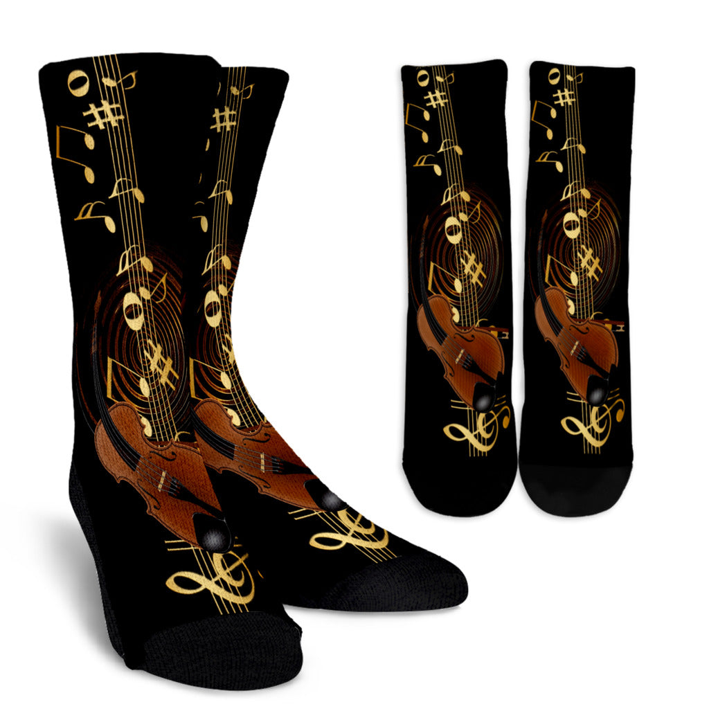 Violin Power Crew Socks - Crew Socks / Small/Medium - { shop_name }} - Review