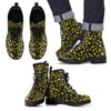 Musical Notes Yellow Leather Boots