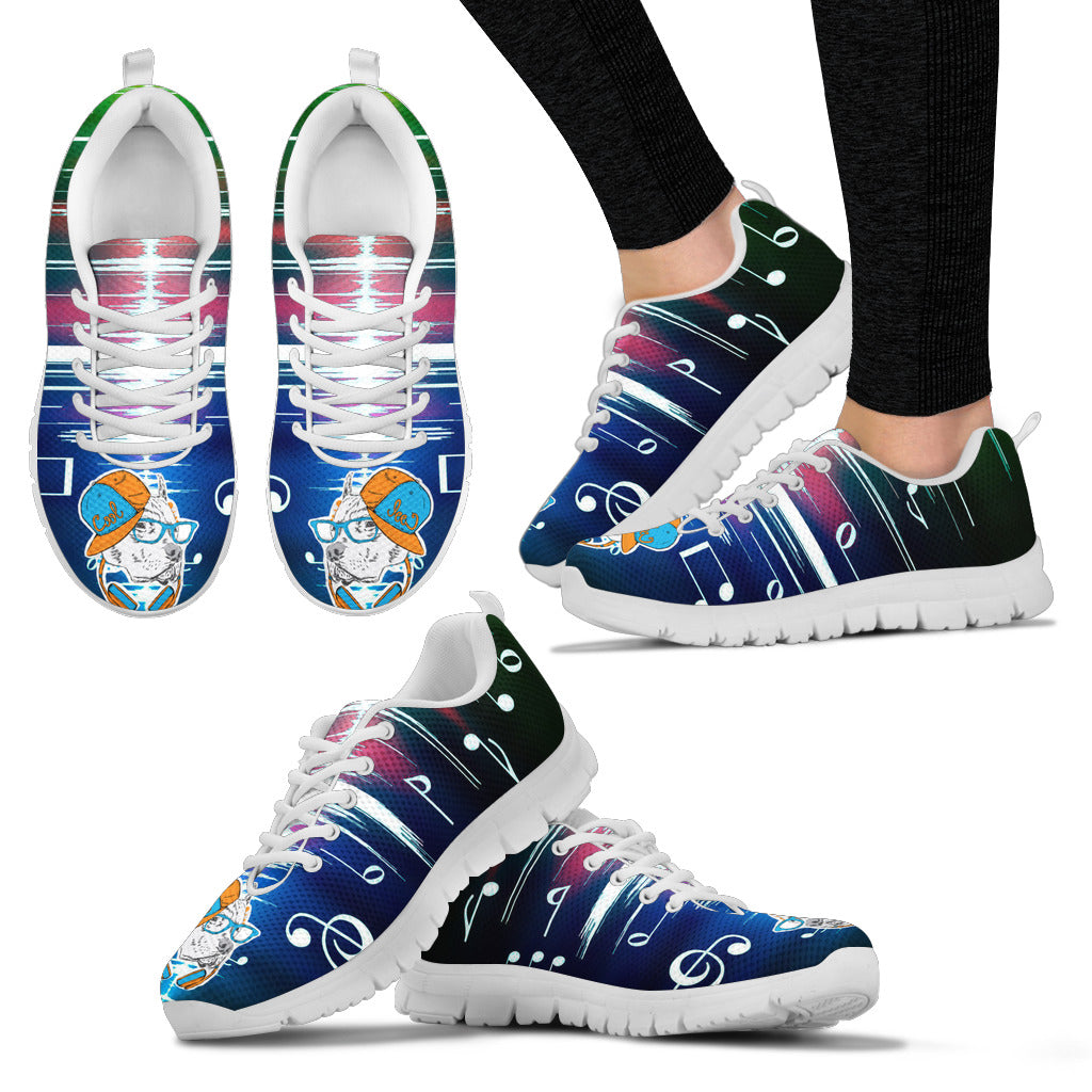 Pitbull love music sneakers Women