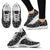 Black Music Notes Design Shoes Womens Sneakers