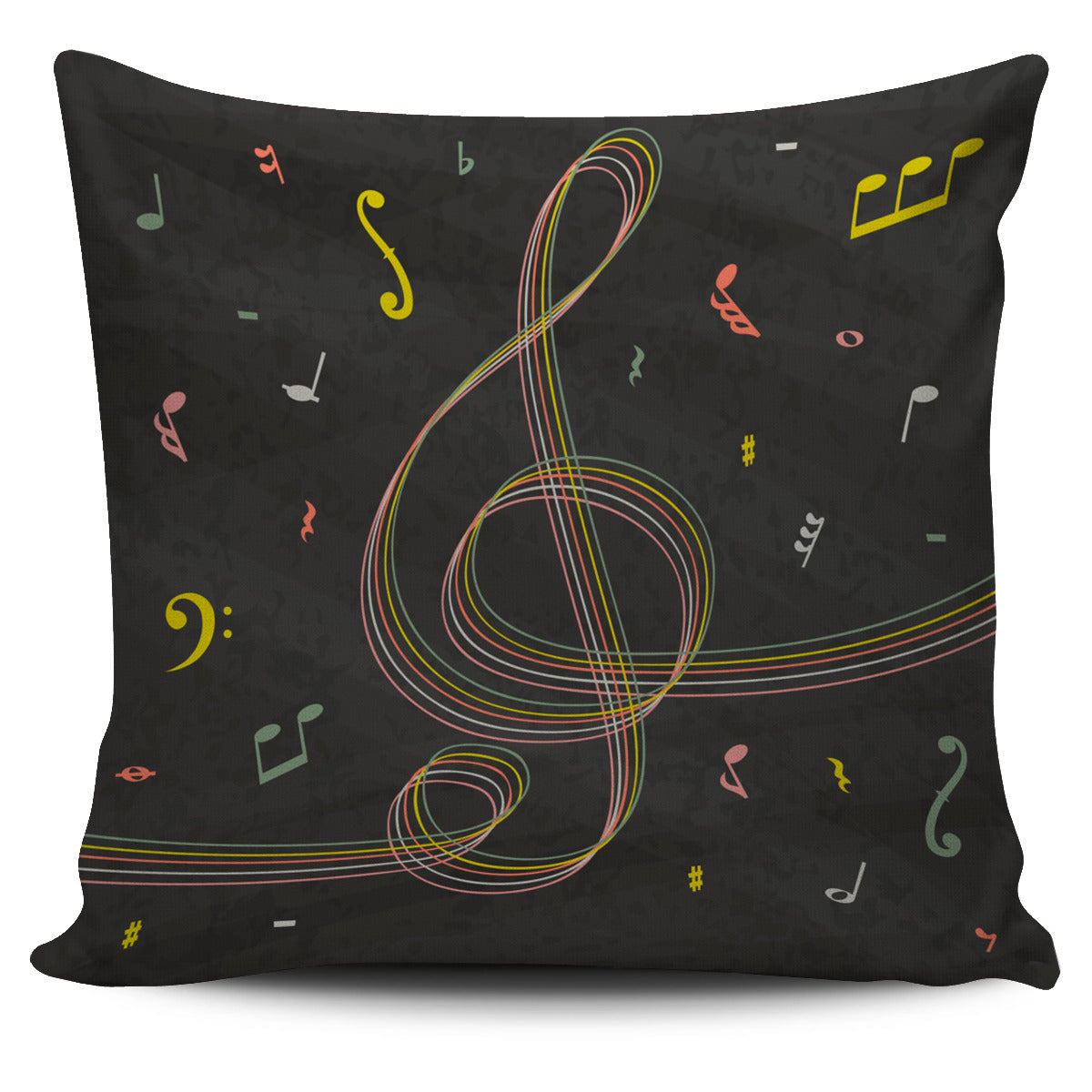 Treble Music Note Pillow Case