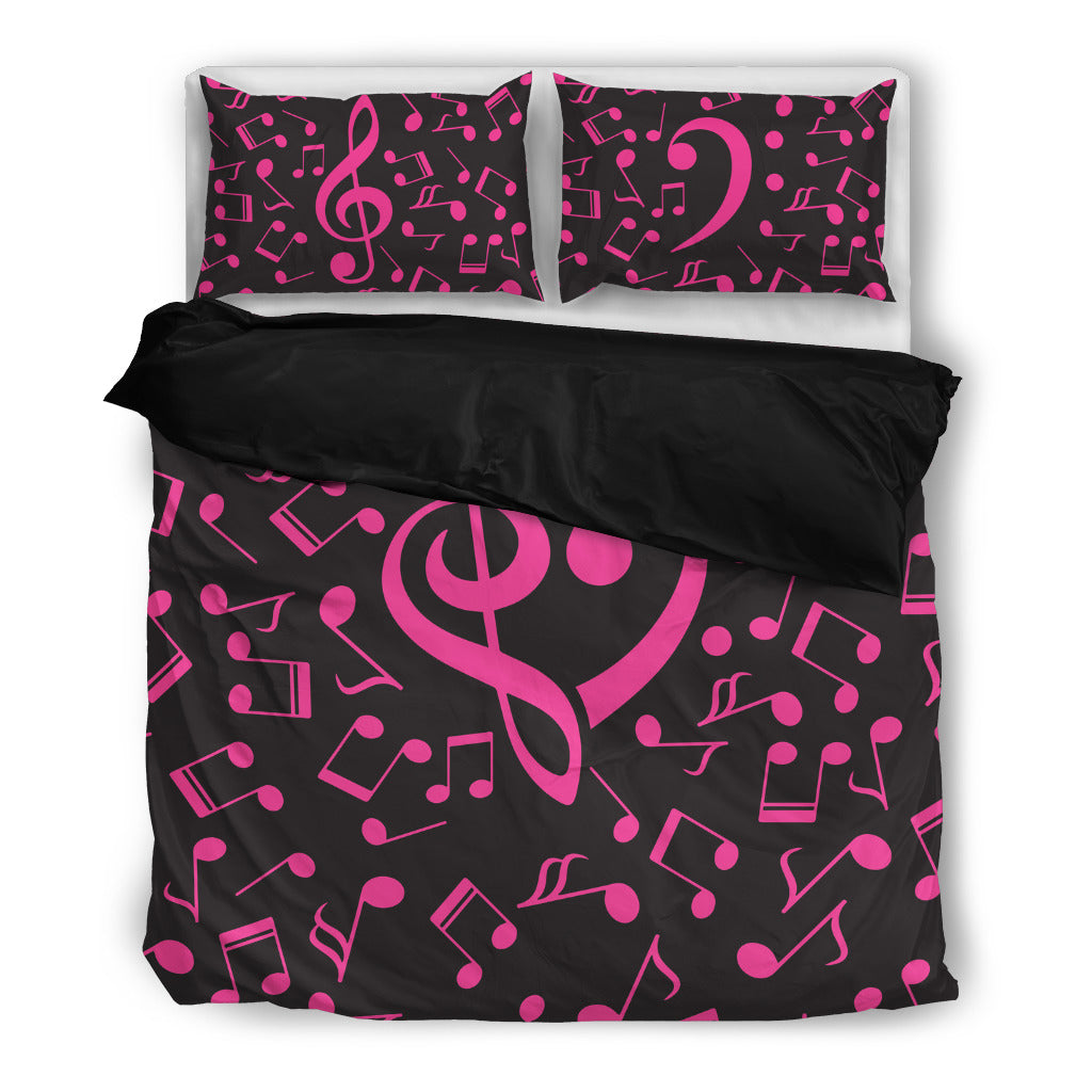 Love Musical Notes Bedding Set