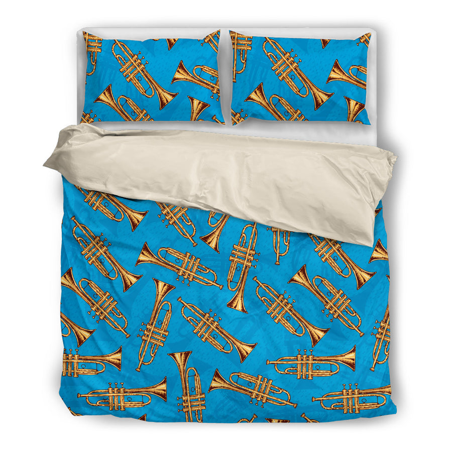 Trumpets Gold Bedding Set