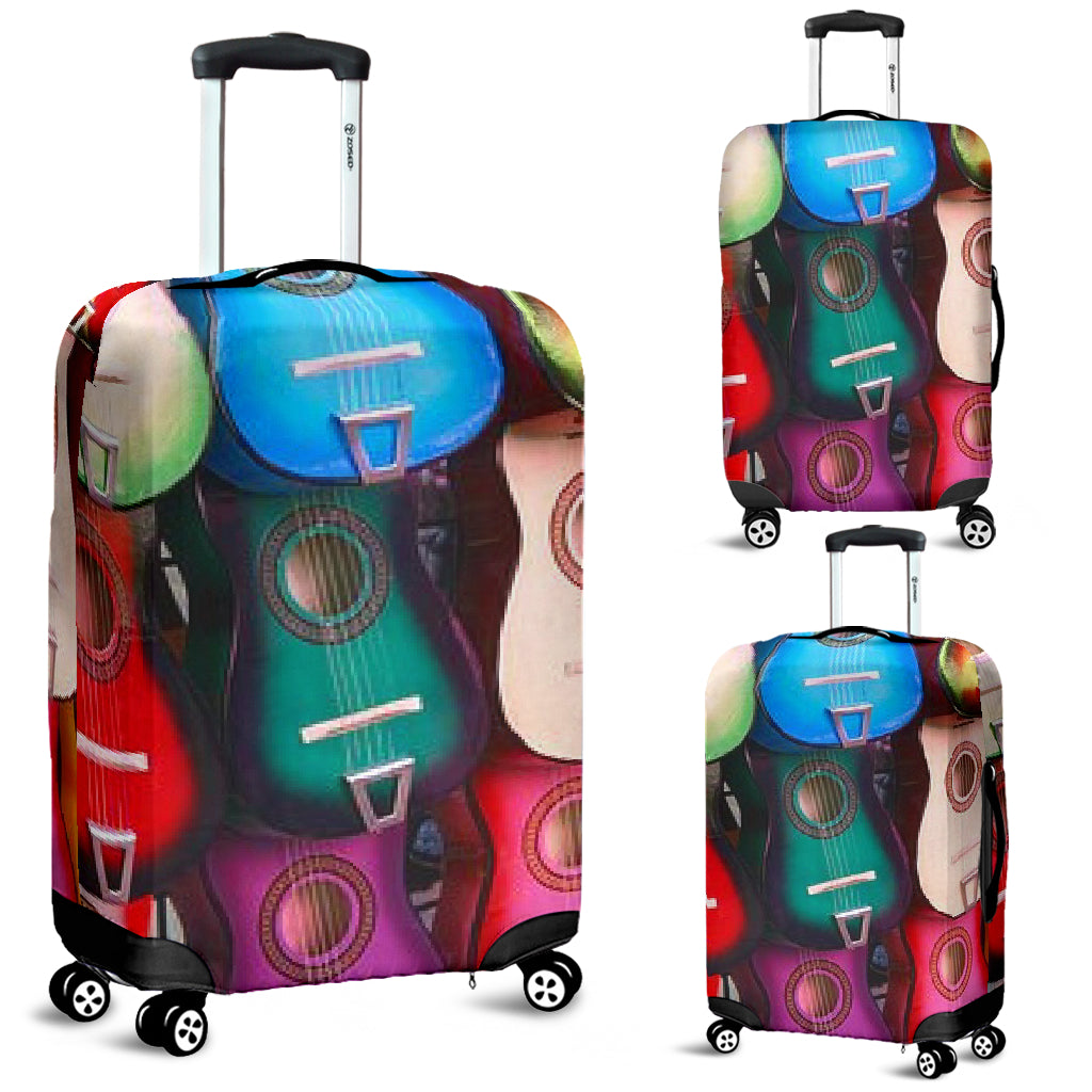 Colorful Guitars Luggage Covers
