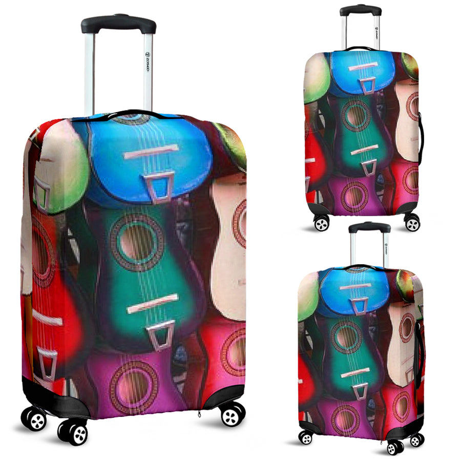 Colorful Guitars Luggage Covers - Artistic Pod Review