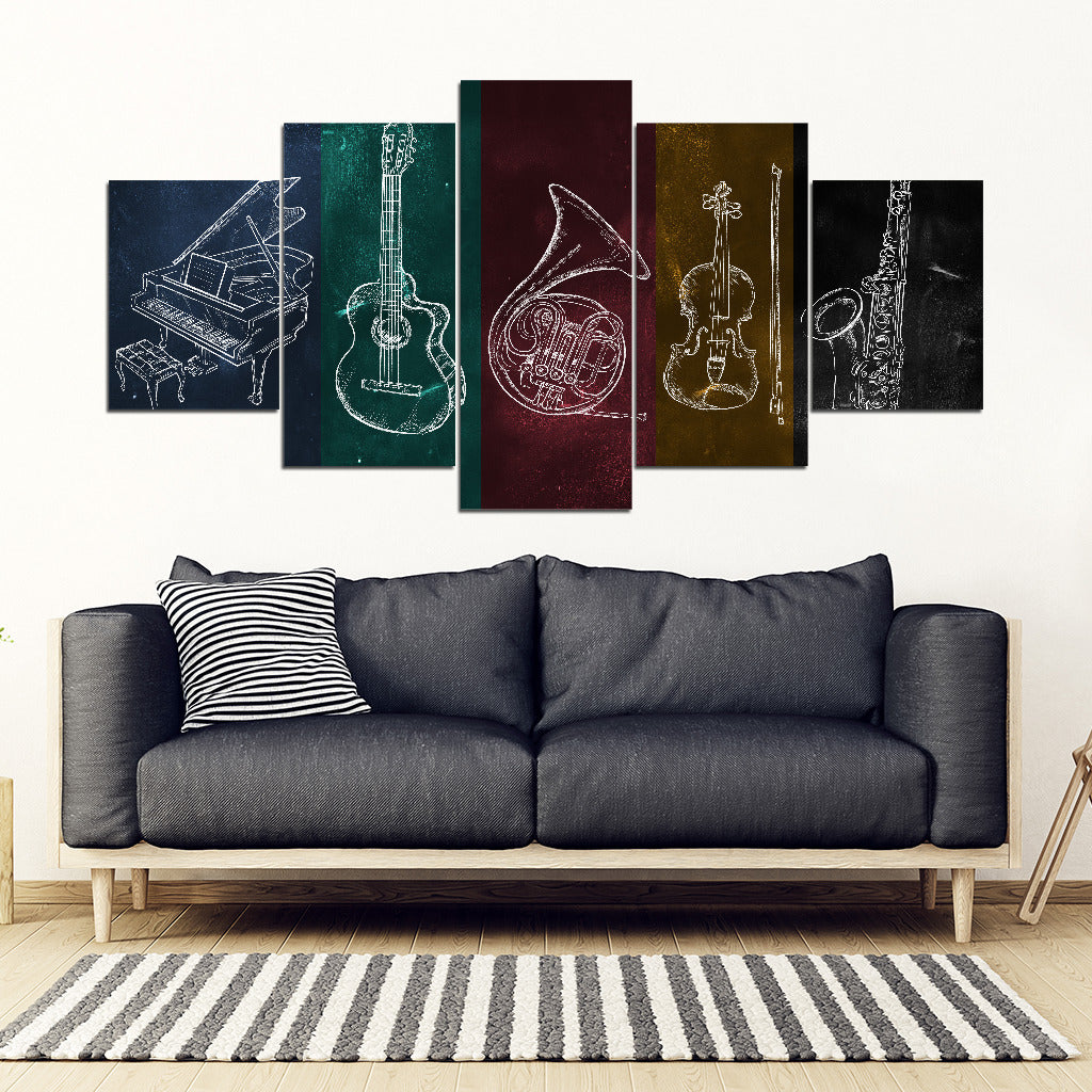 Musical Instruments Canvas Art