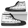 Music Score High Top Shoes