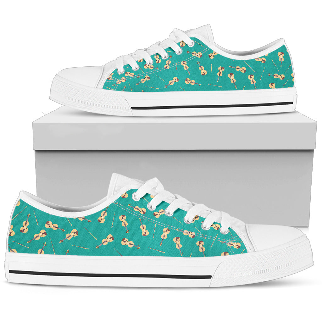 Special Edition Violin Pattern Low Top Canvas Shoes