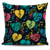 Music Notes Heart And Treble Clef Pillow Cover - Pillow Cover - { shop_name }} - Review