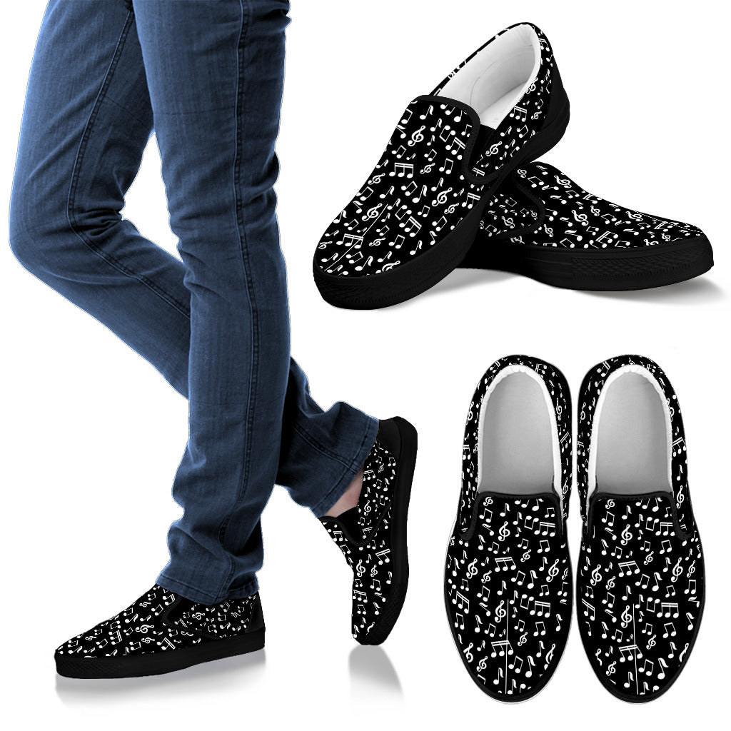 Black Music Design Women's Slip Ons - Artistic Pod Review