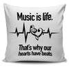 Music is Life Pillow Cover