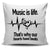 Music is Life Pillow Cover