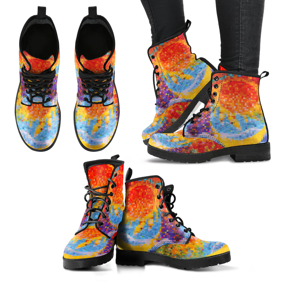 Mosaic Sun and Moon Women's Leather Boots - { shop_name }} - Review