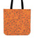 Orange Music Note Tote Bag
