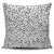 Music Note Black and White Pillow Cover