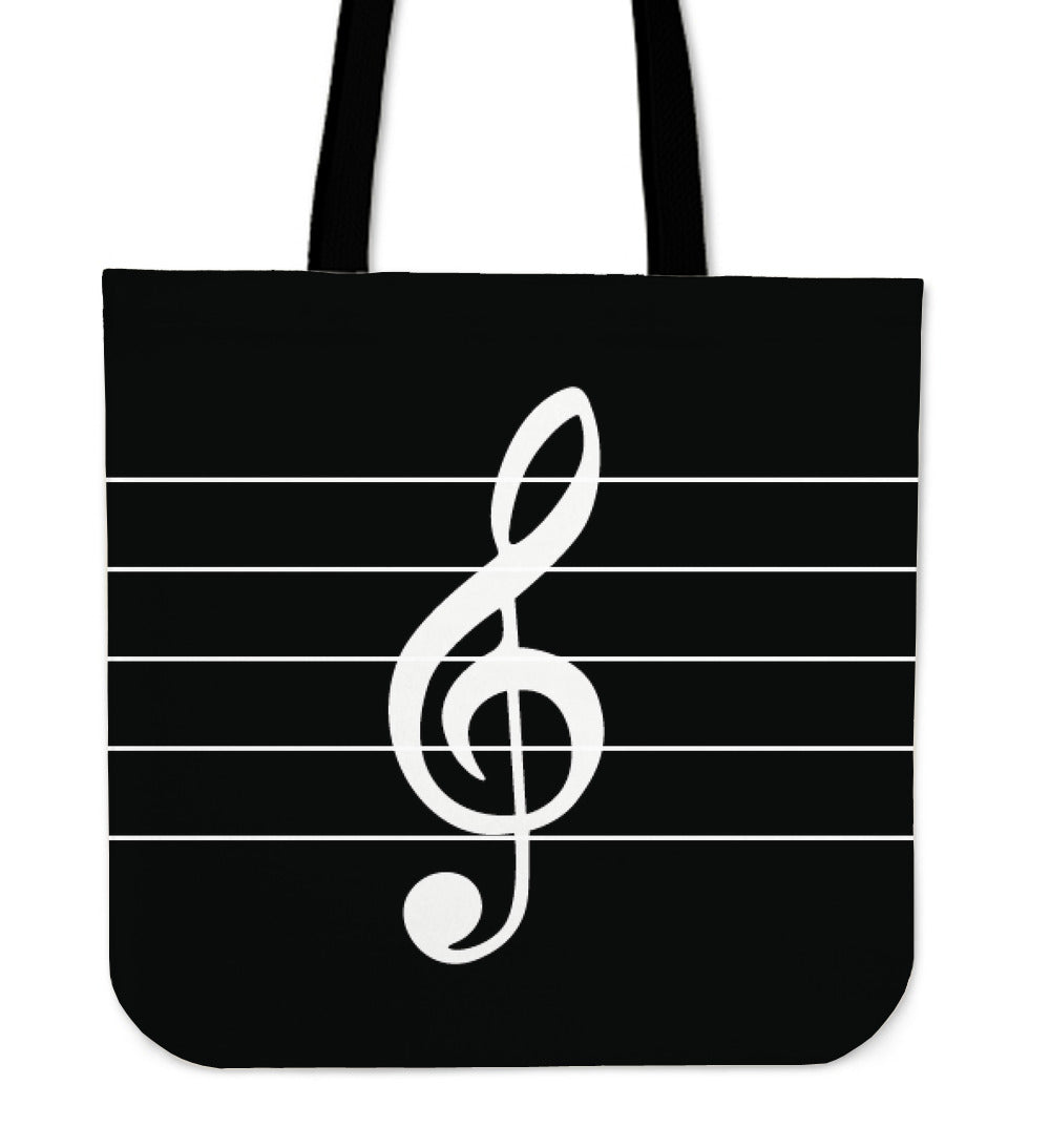 Treble Clef Cloth Totes