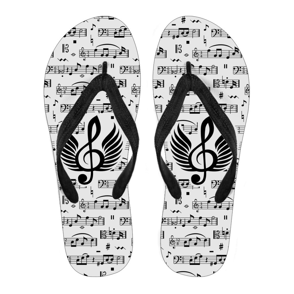 Love Music Flip Flops