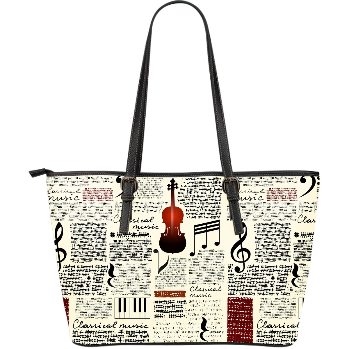 Violin Leather Handbag