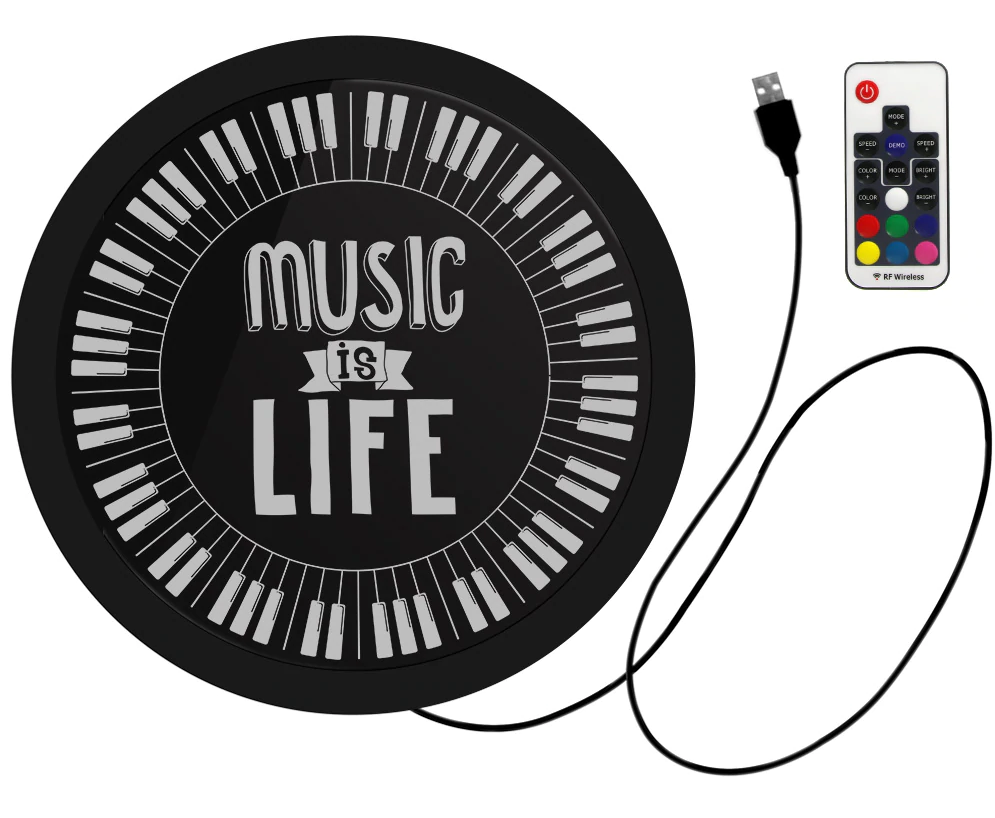 Music Is Life Wall Light