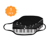 Musical Notes With Piano Black Mask