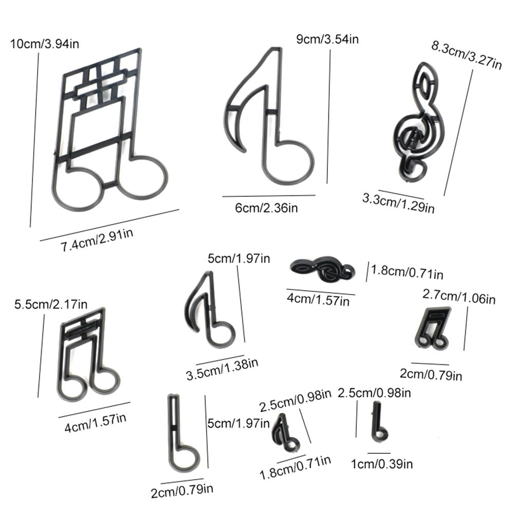 10Pcs/Set Music Notes Cookie Cutter - { shop_name }} - Review