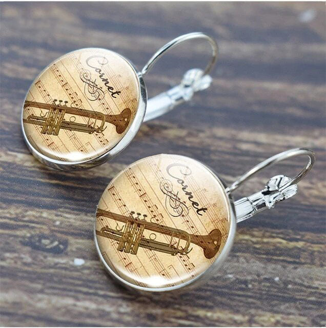 Free - Vintage Music Instruments Earrings