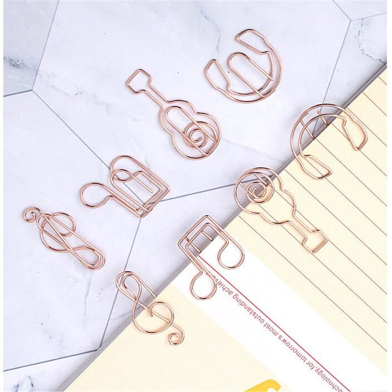 10 Pcs Music Notes Metal Paperclip - 40 Psc - { shop_name }} - Review