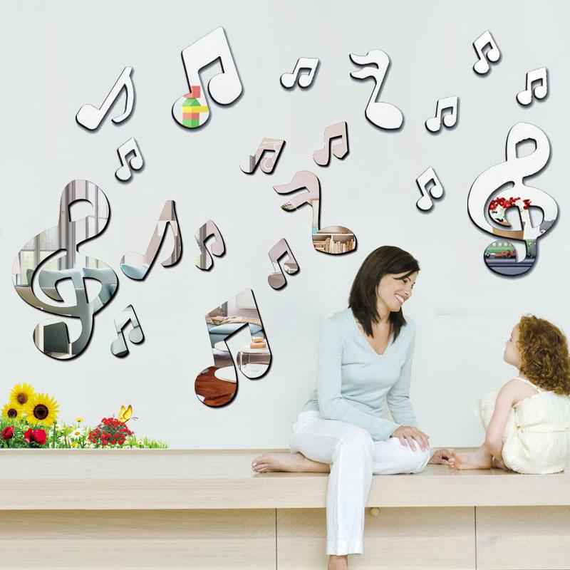 Musical Notes Wall Stickers (10pcs)