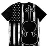 Violin American Flag T-Shirt