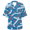 Piano Vinyl Blue Hawaiian Shirt