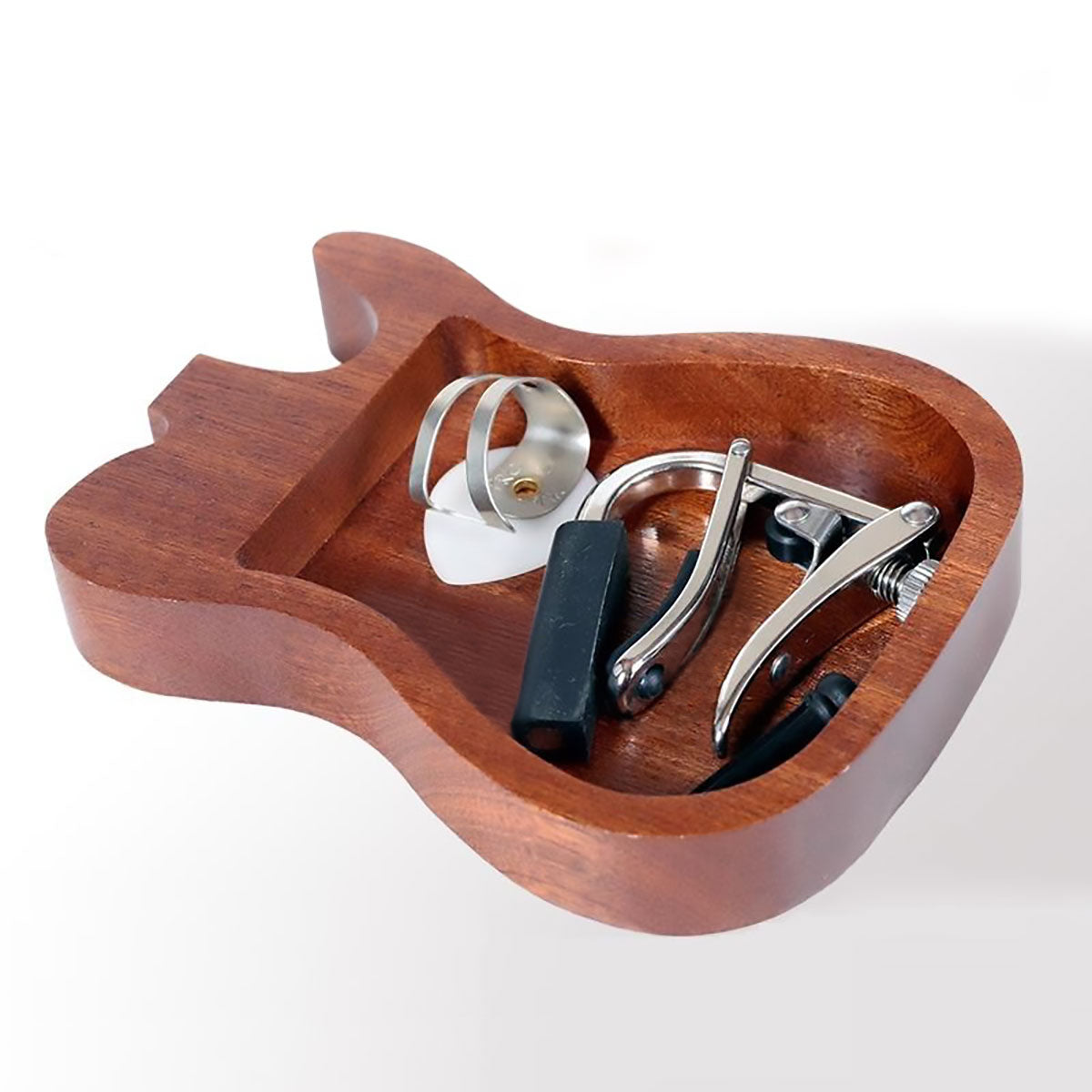 Wooden Guitar Accessories Storage