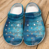 Music Notes Blue Clogs